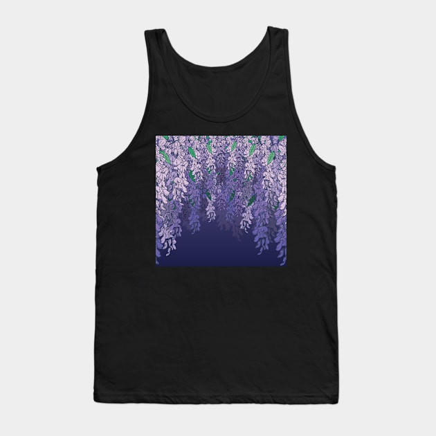 Wisteria Flowers Tank Top by RLan